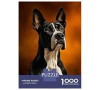 1000 Piece Jigsaws for Teenagers Great Dane Portrait Adult Jigsaw Hands-on Game Difficult Challenge Gifts for Friends And Family 52x38cm/1000pcs
