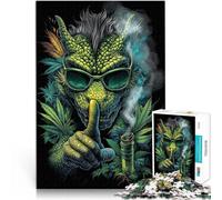 1000 Piece Jigsaws for teenagers Green Dragon Smoking Spiele Spielzeug Geschenk Geeignet für die Schreibtischdekoration38x26cm