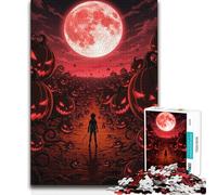 1000 Piece Jigsaws for Teenagers Halloween Night Pumpkin Field Hand Speed Race Great Gift for And from 14 Years And over (size 38x52cm)