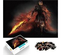 1000 Piece Jigsaws for teenagers Hell Knight Interesting Stress Reduction 26x38cm with Matching Poster and Trivia Sheet for Age 14