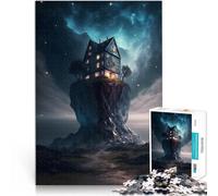 1000 Piece Jigsaws for teenagers House on a cliff Difficult Hard 26x38cm is ideal as gifts for the whole family for and Age 14 Years Up