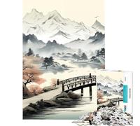 1000 Piece Jigsaws for Teenagers Japan Mountain River Help The Brain Exercise For Family Fun Educational Game for Age 14+ Game (50X75CM)