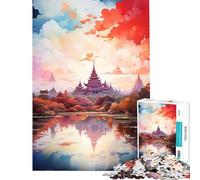 1000 Piece Jigsaws for Teenagers Java Oil Painting Educational Game Toys Educational Games Birthday Gifts Pattern Assembly (Size 50x75cm)