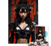 1000 Piece Jigsaws for Teenagers Lena Lethalstrike - Cyberp Difficult And Challenge Wall Decoration DIY Toys for 14+ Puzzle Game Offered (38x26cm)