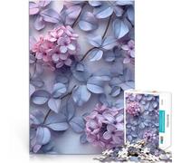 1000 Piece Jigsaws for teenagers Lilac Flowers Vintage Challenging To Complete But Fun And Humorous Wishlist with Santa Claus 50x70cm