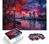 1000 Piece Jigsaws for teenagers London Bridge Sunset Lernspiele Heimdekoration Tolles Geschenk für Spiele38x26cm