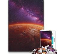 1000 Piece Jigsaws for Teenagers Mars And Milky Way Galaxy Hand Speed Race Great Gift for And from 14 Years And over (size 50x75cm)