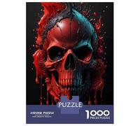 1000 Piece Jigsaws for Teenagers Metallic Skull Wall Art Decor Puzzles for Adults Hands-on Game Presents for Women Gifts for Friends And Family 70x50cm/1000pcs