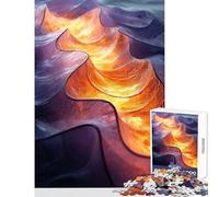 1000 Piece Jigsaws for Teenagers Molten Waves Adult Jigsaw Puzzles Enhance Memory Fun Activities at Home Beautiful Design Game (38x26cm)