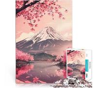 1000 Piece Jigsaws for teenagers Mount Fuji with Cherry Blossoms Lernspielzeug einzigartiges Herausforderungsspiel50x70cm