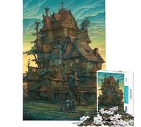 1000 Piece Jigsaws for Teenagers Mystery House Puzzles for Adults Brain Teaser Game Improve Memory Challenging To Complete (Size 50x75cm)