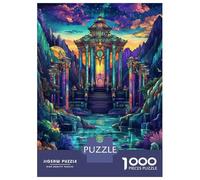 1000 Piece Jigsaws for Teenagers Mystical Asian Temple Adult Jigsaw Hands-on Game Difficult Challenge Gifts for Friends And Family 52x38cm/1000pcs