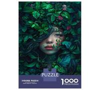 1000 Piece Jigsaws for Teenagers Nature's Enchantment A Woman in Greenery Puzzles for Adults Hands-on Game Presents for Women Gifts for Friends And Family 70x50cm/1000pcs