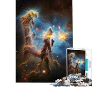 1000 Piece Jigsaws for Teenagers Pillars of Creation in Eagle Nebula Challenging To Complete Perfect Decoration Relax Games for And 14 Years And over (38x26cm)