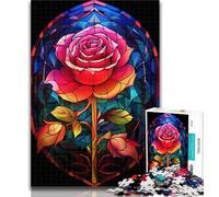 1000 Piece Jigsaws for Teenagers Puzzle A Passionate Rose Challenging Game Toys Perfect Decoration Gift For Birthdays (size 38x26cm)