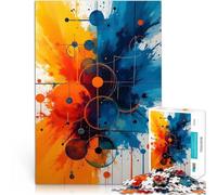 1000 Piece Jigsaws for teenagers Puzzle Abstract Circle Art Staycation: Zeit totschlagen Geburtstagsgeschenke75x50cm