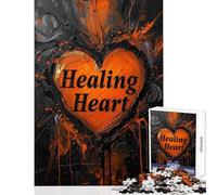 1000 Piece Jigsaws for Teenagers Puzzle Abstract Healing Heart Hands-on Game Learning Educational Home Decoration Toys Decompressing Intellectual (38x52cm)