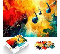 1000 Piece Jigsaws for teenagers Puzzle Abstract Music Notes Staycation Kill time Wall Decoration Unique Birthday and Xmas Gifts 26x38cm