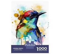 1000 Piece Jigsaws for Teenagers Puzzle Abstract Watercolor Bird Jigsaw for Adults Relaxing Games Precision Cutting Difficult And Challenge 70x50cm/1000pcs