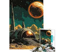 1000 Piece Jigsaws for Teenagers Puzzle Alien Cityscape Adult Jigsaw Hands-on Game Pattern Assembly for Is Ideal As A Gift (50x75cm)