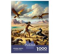 1000 Piece Jigsaws for Teenagers Puzzle An Egyptian Hunter's Tale Adult Jigsaw Hands-on Game Pattern Assembly for Is Ideal As A Gift 38x26cm/1000pcs