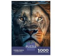 1000 Piece Jigsaws for Teenagers Puzzle Angry Lion Face Underwater Adult Jigsaw Hands-on Game Pattern Assembly for Is Ideal As A Gift 70x50cm/1000pcs