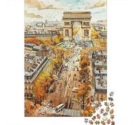 1000 Piece Jigsaws for Teenagers Puzzle Arc De Triomphe, Paris-1 Puzzles for Adults Toy Wall Decor Perfect Decoration Difficult And Challenge 38x26cm/1000pcs