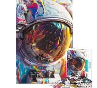 1000 Piece Jigsaws for Teenagers Puzzle Astronaut Look Distance Relax Games for Educational Game Challenge Toy Birthday Gifts Analysis And Logic (Size 75x50cm)