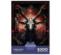 1000 Piece Jigsaws for Teenagers Puzzle Baphomet Adult Jigsaw Hands-on Game Pattern Assembly for Is Ideal As A Gift 52x38cm/1000pcs