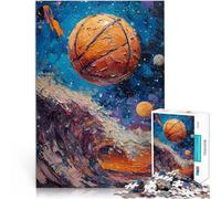 1000 Piece Jigsaws for teenagers Puzzle Basketball in Space Pädagogisches Familienspiel Eltern-Kind-Interaktion75x50cm
