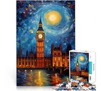 1000 Piece Jigsaws for teenagers Puzzle Big Ben Quiz game 26x38cm Fun at Home Activities, Birthday Present,Travel Gifts, for and 14 Years old