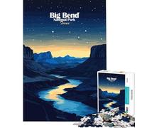 1000 Piece Jigsaws for Teenagers Puzzle Big Bend National Park Relax Games for Educational Game Challenge Toy Birthday Gifts Analysis And Logic (Size 38x52cm)