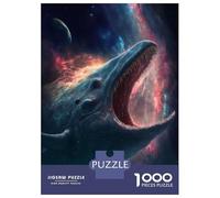 1000 Piece Jigsaws for Teenagers Puzzle Blue Space Whale Puzzles for Adults Toy Wall Decor Perfect Decoration Difficult And Challenge 38x26cm/1000pcs
