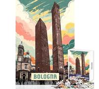 1000 Piece Jigsaws for Teenagers Puzzle Bologna Shared Interactive Home Fun Time Special Festive Idea (50x75cm)