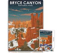 1000 Piece Jigsaws for Teenagers Puzzle Bryce Canyon at Night Educational Family Game Difficult Challenge Funny Gift Size 50x75cm