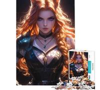 1000 Piece Jigsaws for Teenagers Puzzle Cat Eared Maid Butterflies Help The Brain Exercise Difficult Challenge Relax Games for Ages 14 And over (38x26cm)