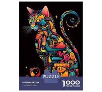 1000 Piece Jigsaws for Teenagers Puzzle Cat Scheme Adult Puzzles Toy Wall Decor A Work of Art Difficult And Challenge 70x50cm/1000pcs