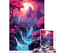 1000 Piece Jigsaws for Teenagers Puzzle Cherry Blossom Japan Art Shared Interactive Home Fun Time Special Festive Idea (38x52cm)