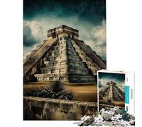 1000 Piece Jigsaws for Teenagers Puzzle Chichen Itza Help The Brain Exercise Difficult Challenge Relax Games for Ages 14 And over (38x26cm)