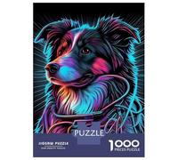 1000 Piece Jigsaws for Teenagers Puzzle Chien Synthwave Adult Jigsaw Hands-on Game Pattern Assembly for Is Ideal As A Gift 38x26cm/1000pcs