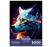 1000 Piece Jigsaws for Teenagers Puzzle Colorful Wolf Adult Jigsaw Hands-on Game Enhance Memory Difficult And Challenge 38x26cm/1000pcs