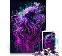1000 Piece Jigsaws for teenagers Puzzle Cosmic Fantasy octopus Brain Teaser For Every Piece is Unique - Challenging Family Fun Game 26x38cm