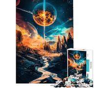 1000 Piece Jigsaws for Teenagers Puzzle Cosmic Planet Landscape Help The Brain Exercise Difficult Challenge Relax Games for Ages 14 And over (38x52cm)