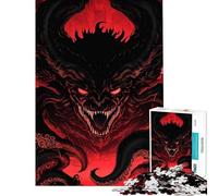 1000 Piece Jigsaws for Teenagers Puzzle Cthulhu Mythos Creature Jigsaw Puzzle 1000 DIY Toys Difficult Hard Christmas Birthday Gifts (38x26cm)