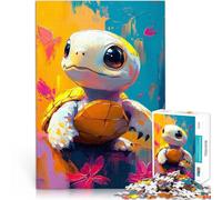 1000 Piece Jigsaws for teenagers Puzzle Cute Turtle Painting Präzisionsschnitt Geburtstagsgeschenk, Geschenke, Wandkunst75x50cm