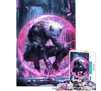 1000 Piece Jigsaws for Teenagers Puzzle Cybernetic Cat Help The Brain Exercise Difficult Challenge Relax Games for Ages 14 And over (50x75cm)