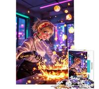 1000 Piece Jigsaws for Teenagers Puzzle Cyberpunk Chef Help The Brain Exercise Difficult Challenge Relax Games for Ages 14 And over (50x75cm)