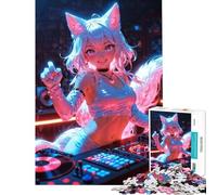 1000 Piece Jigsaws for Teenagers Puzzle DJ Fox Takes The Stage Help The Brain Exercise Difficult Challenge Relax Games for Ages 14 And over (50x75cm)