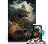 1000 Piece Jigsaws for teenagers Puzzle Dragon Japanese Temple Stress Relief Toys for is ideal as a gift for the whole family 26x38cm
