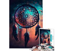 1000 Piece Jigsaws for Teenagers Puzzle Dreamcatchers Promise Help The Brain Exercise Difficult Challenge Relax Games for Ages 14 And over (38x52cm)